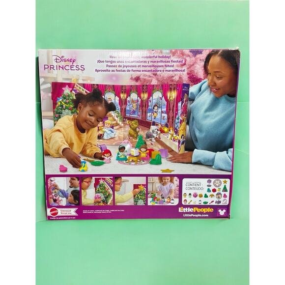 Fisher Price-Disney Princess Advent Calendar Little People 24 Pieces - NEW - Picture 2 of 4